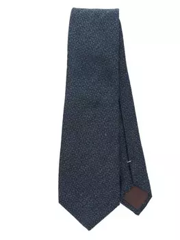 Фактурный галстук Canali, синий