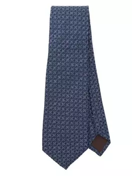 Фактурный галстук Canali, синий
