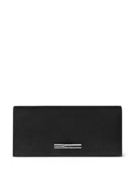 Фактурный кошелек Le Roseau Longchamp, черный
