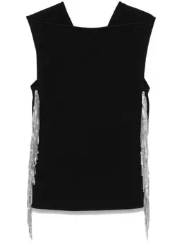 Фактурный топ Jil Sander, черный