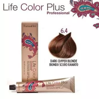 FarmaVita Life Color Plus Краска для волос 100мл 6.4 Темно-русый медный
