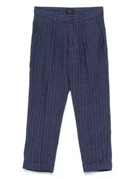 Fay Kids брюки в тонкую полоску, синий