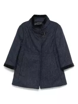 Fay Kids пальто из саржевого переплетения, синий