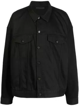 FEAR OF GOD ESSENTIALS джинсовая куртка на пуговицах, черный