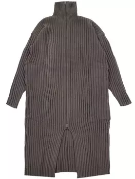 FEAR OF GOD ESSENTIALS кардиган в рубчик на молнии, серый