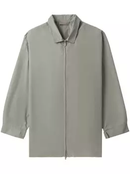 FEAR OF GOD ESSENTIALS куртка с нашивкой-логотипом, серый