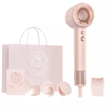 Фен для волос 1900W Бытовой KF-F9 Confu, F9 Cherry Pink+Pink Gold Gift Box Set