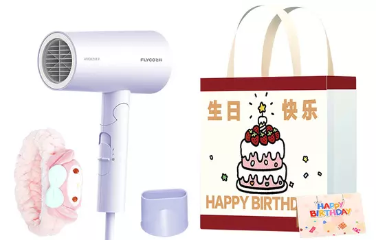 Фен для волос Flyco, FH6277 Everyday Limited Birthday Gift Bag Set