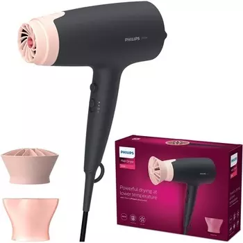 Фен Thermoprotect Bhd350/10 для волос черный и розовый 2100 Вт ионный, Philips