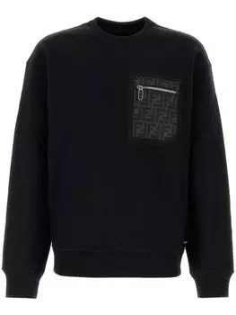 FENDI джерси толстовка, черный