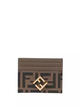 FENDI картхолдер FF Diamonds, коричневый