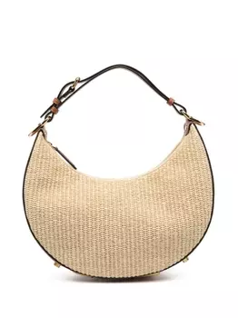 FENDI маленькая плетеная сумка Fendigraphy, серый