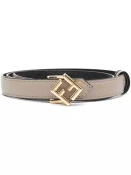 FENDI ремень с монограммой, нейтральный цвет
