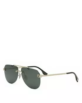 Fendi Солнцезащитные очки Fendi Sky Pilot, 61 мм, золотой