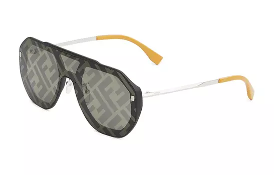 FENDI Солнцезащитные очки мужские желтые