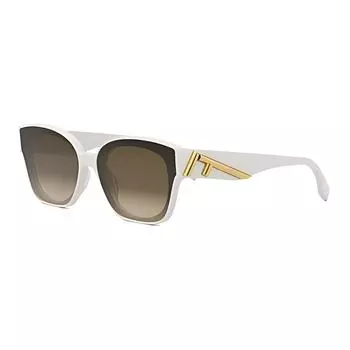 FENDI Солнцезащитные очки нестандартной формы, женские, белые
