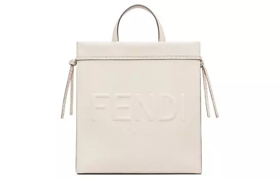 FENDI Сумка через плечо из телячьей кожи, среднего размера, бежевого цвета, мужская