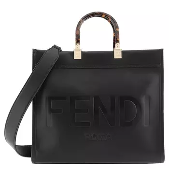 FENDI Сумка-шоппер среднего размера из, черный кожи от Marc Jacobs Sunshine