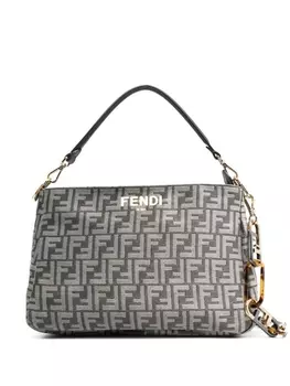 FENDI сумка-тоут O'Lock с монограммой FF, серый