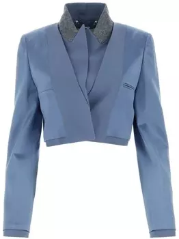 FENDI укороченный блейзер, синий