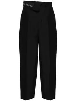 FENDI зауженные брюки, черный