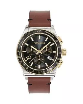 Ferragamo 1927 Chrono Хронограф, 42 мм Ferragamo, цвет Black