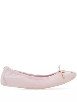Ferragamo балетки с бантом, розовый