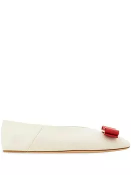Ferragamo балетки Vara, белый