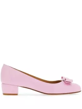 Ferragamo балетки Vara Bow 30, розовый