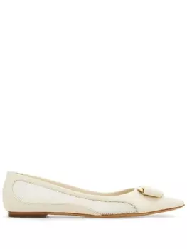 Ferragamo балетки Vara Bow, белый