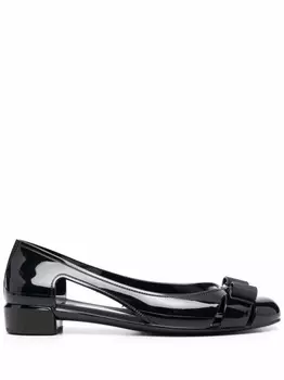 Ferragamo балетки Vara Bow, черный