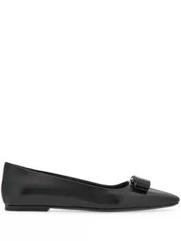 Ferragamo балетки Vara Bow, черный