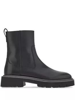 Ferragamo ботинки на молнии, черный