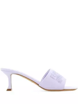 Ferragamo дутые мюли, фиолетовый