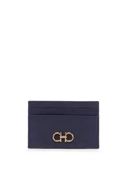Ferragamo картхолдер с пряжкой Gancini, синий