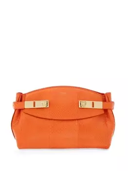 Ferragamo клатч Hug, оранжевый
