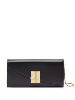 Ferragamo кошелек Fiamma с цепочкой, черный