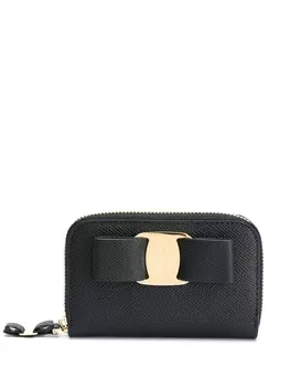 Ferragamo кошелек с бантом, черный