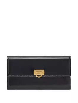 Ferragamo кошелек с декором Gancini, черный