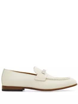 Ferragamo лоферы с логотипом, белый