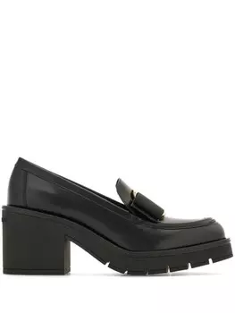 Ferragamo лоферы Vara Bow, черный
