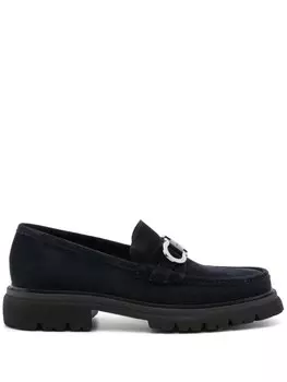 Ferragamo мокасины Gancini, синий