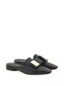 Ferragamo мюли Double Bow, черный