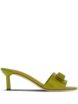 Ferragamo мюли Vara Bow 55, зеленый