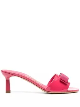 Ferragamo мюли Viva Bow 60, розовый