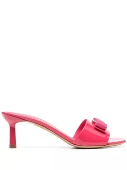 Ferragamo мюли Viva Bow 60, розовый