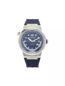 Ferragamo наручные часы Ronda-movement 43 мм, синий