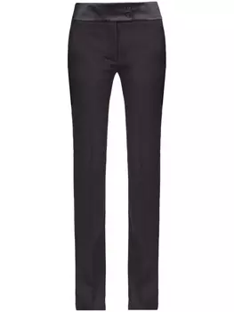 Ferragamo прямые брюки Tuxedo, черный