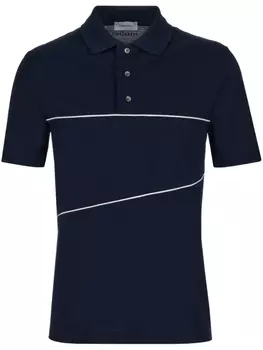 Ferragamo рубашка поло с кантом, синий