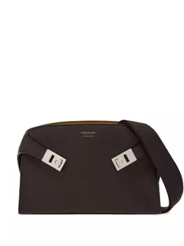 Ferragamo сумка-мессенджер Hug, коричневый